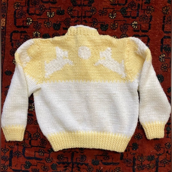 Vintage hand knit dog toddler sweater - Picture 2 of 3